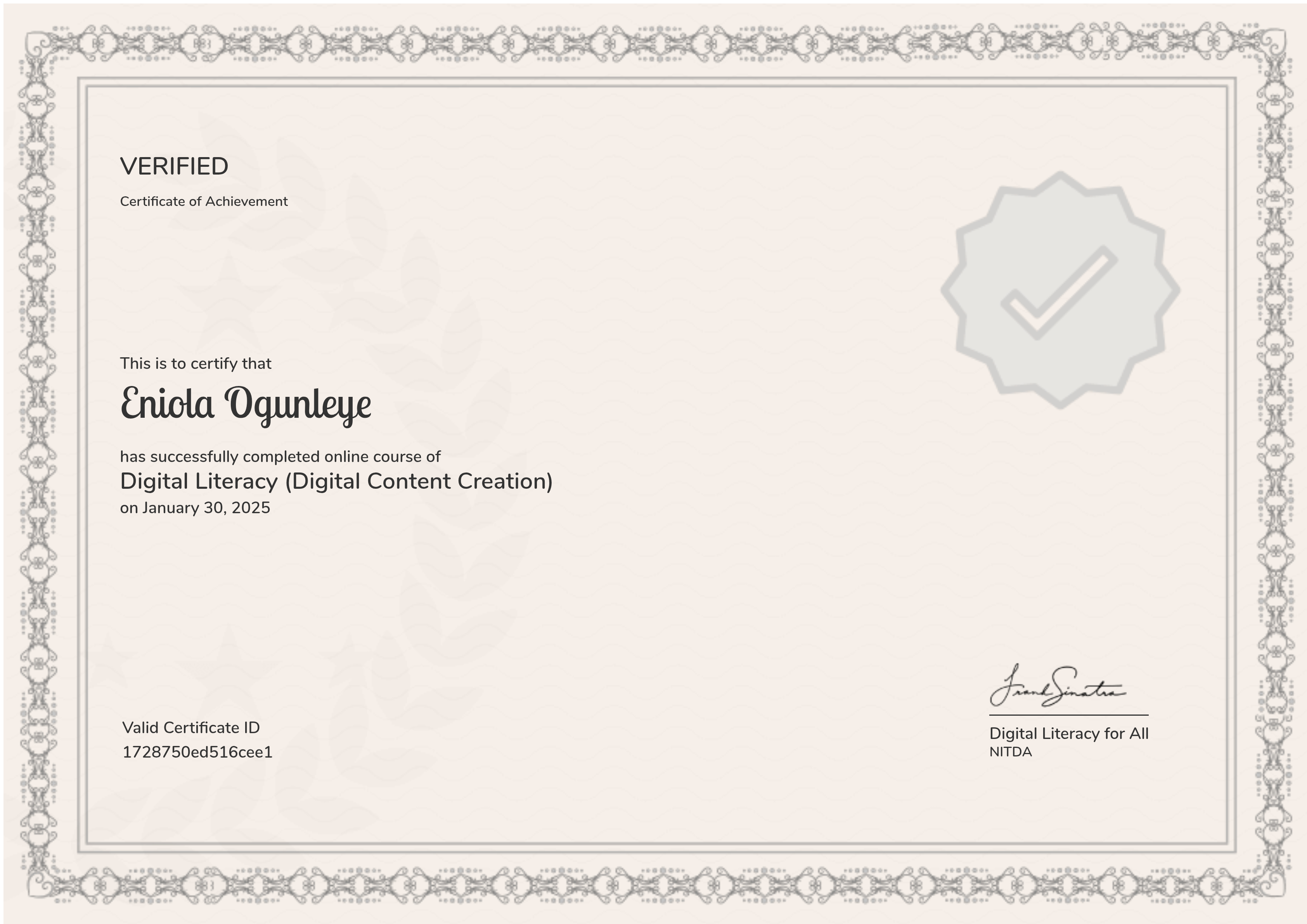 Digital Literacy (Digital Content Creation)